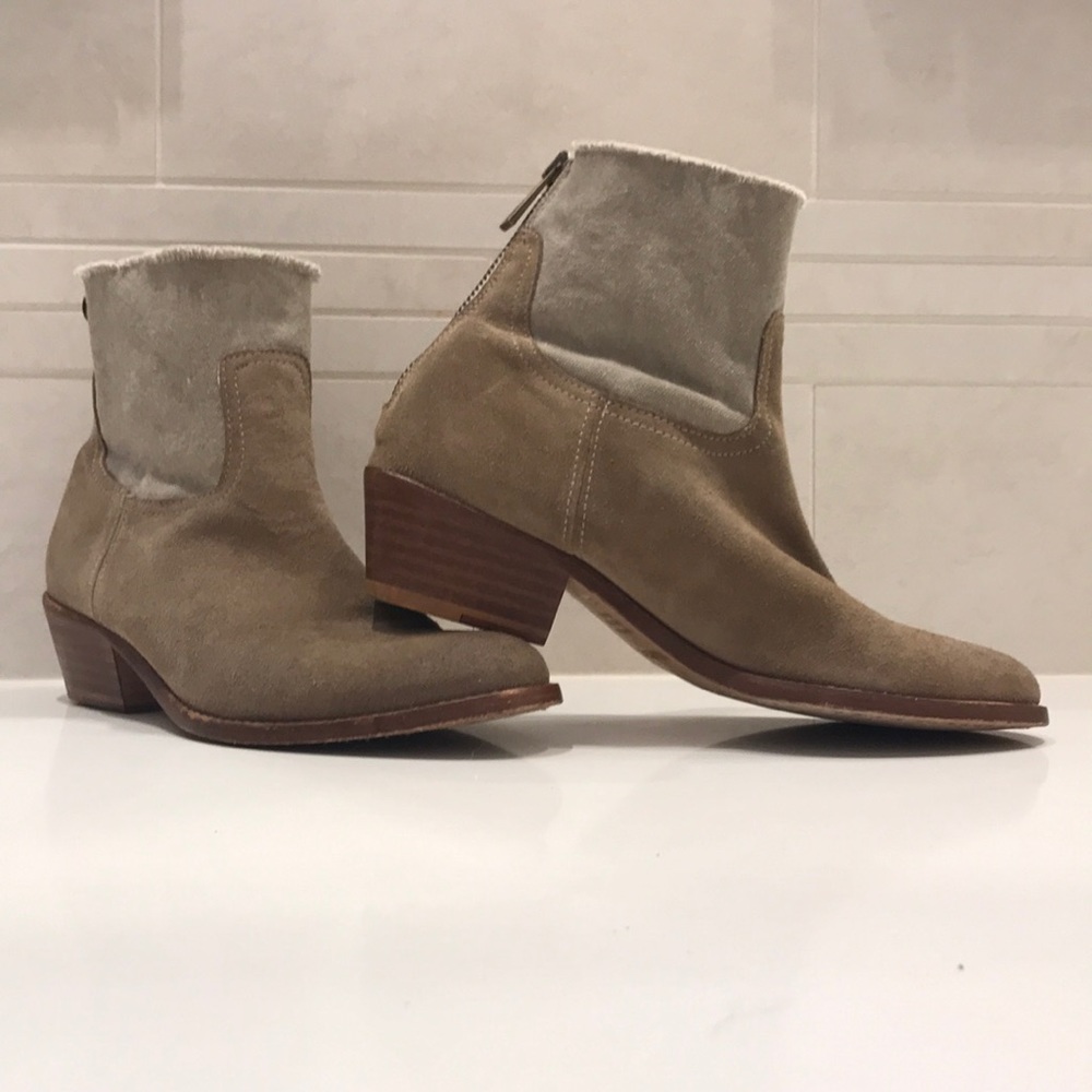 Suede Zadig & Voltaire ankle high boots.